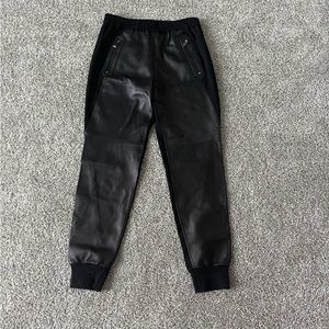 Real Leather Joggers Vince